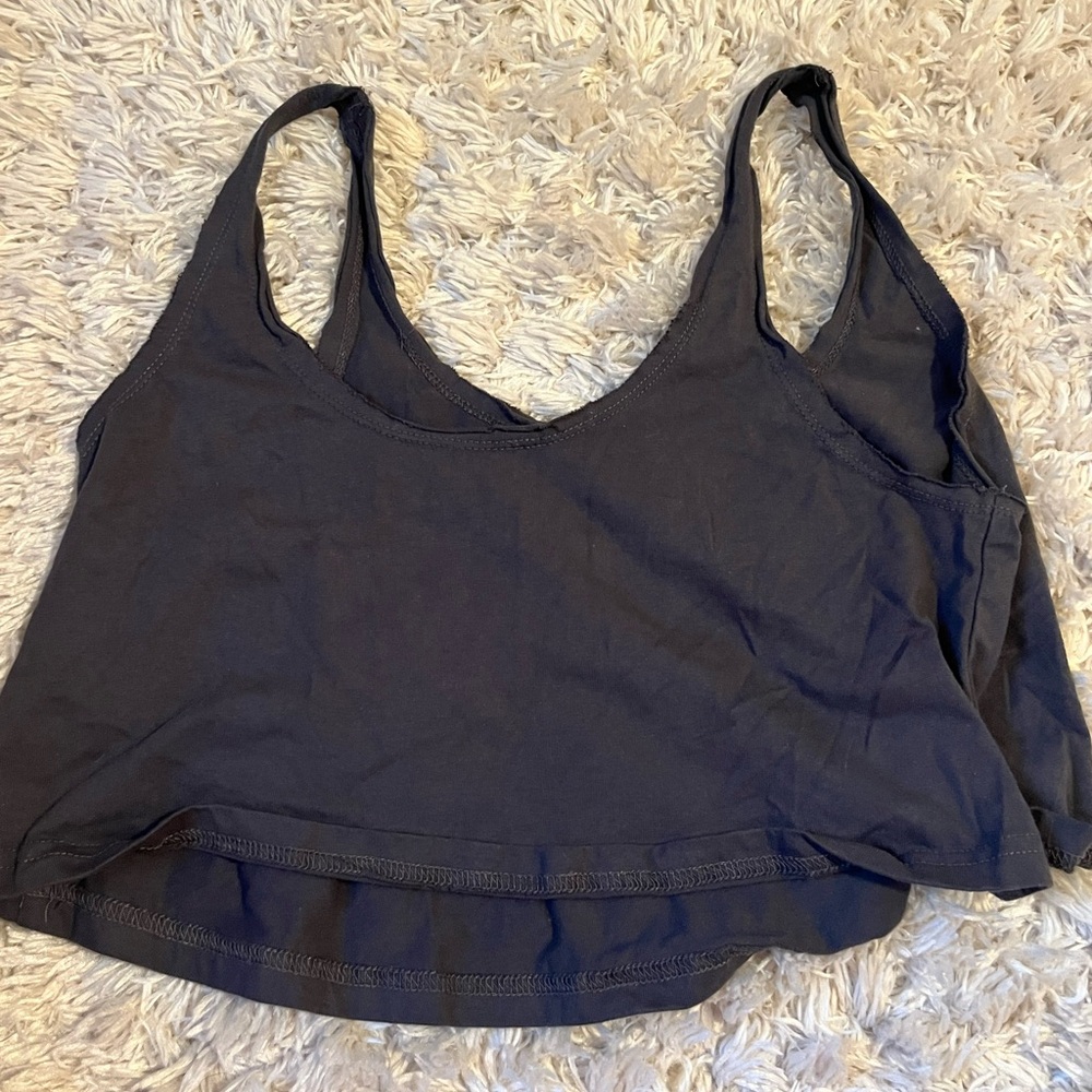 Grey Cropped Tank